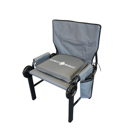 Disc-Chair Campingstuhl inkl. Stuhlkissen - Grau