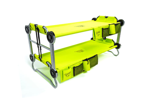 Kid-O-Bunk with side organizers green