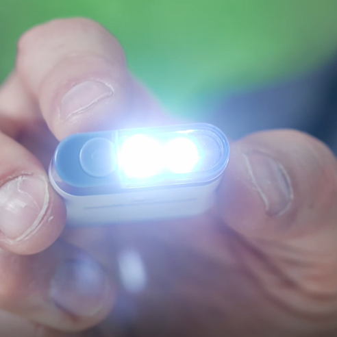 HydraCell Mini-Notlicht grau/blau
