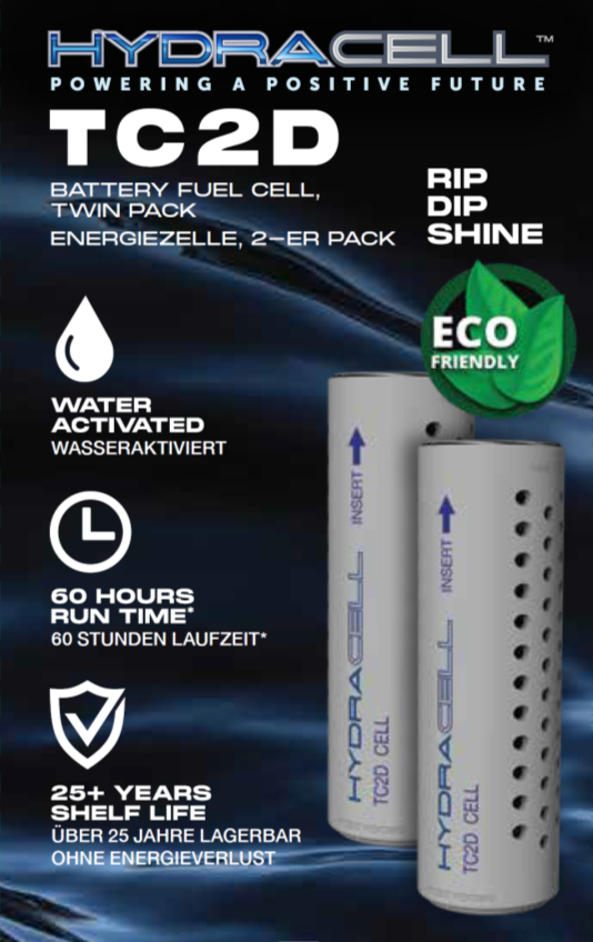 HydraCell TC2D Energia cella per torcia AquaPro+Shark