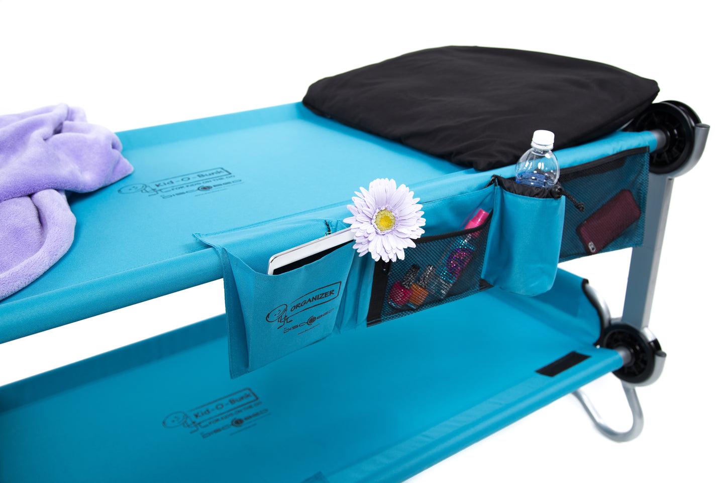 Kid-O-Bunk with side organizers blue 