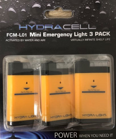 HydraCell Mini Emergency Light yellow/black 3-pack