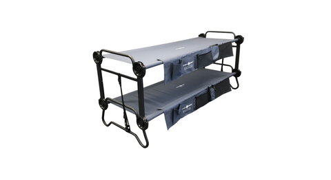 Disc-O-Bed L with side organizers anthracite