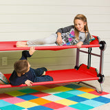 Kid-O-Bunk with side organizers red